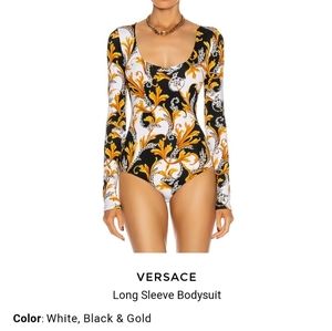versace long sleeve bodysuit